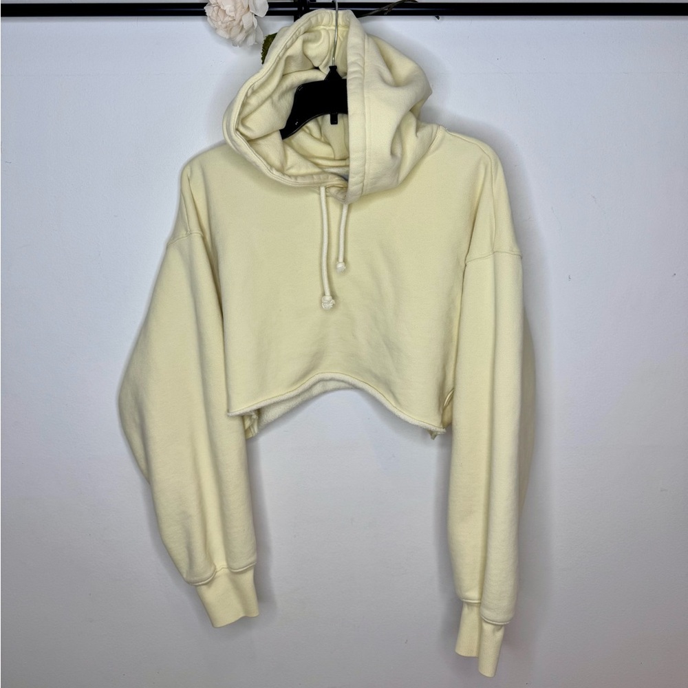 TNA (Aritzia) ‘Cozy Fleece’ Cropped Boyfriend Hoodie